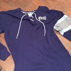 Pink Blue Long Sleeve T-Shirt👕